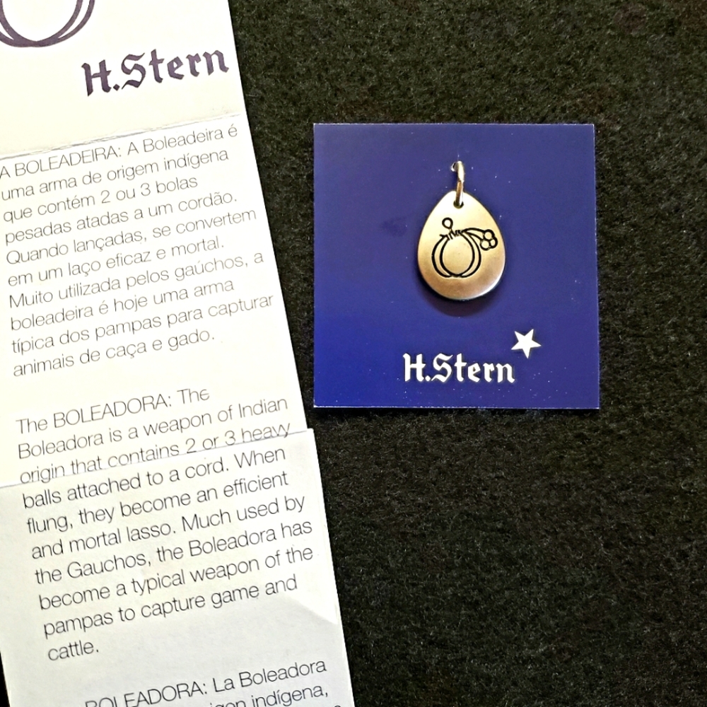 H. Stern Vintage Boleadora Pewter Charm NWOT